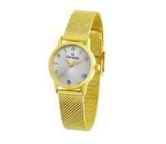 Relógio Champion Feminino Luxo Dourado CF24055H