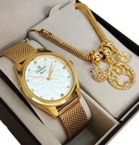 Relógio Champion Feminino Original Dourado A Prova D'água Relógio Champion Feminino Original Dourado A Prova D'água