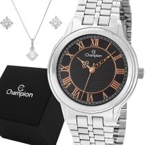 Relógio Champion Feminino Prata Luxo Prova Dágua Original