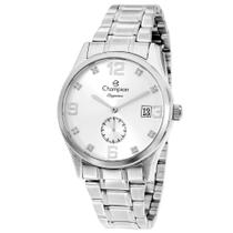 Relógio CHAMPION feminino prata strass analógico CN24780Q