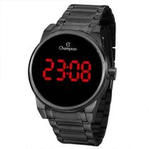 Relógio Champion Feminino Preto Digital Led Vermelho CH40124D Relógio Champion Feminino Preto Digital Led Vermelho CH40124D