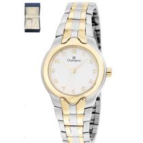 Relógio Champion Feminino QTZ Misto Fundo Branco + Semi Joia QTZ Relógio Champion Feminino QTZ Misto Fundo Branco + Semi Joia QTZ