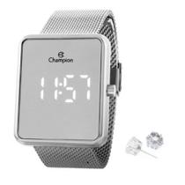 Relogio Champion Feminino Quadrado Digital Led Branco Relogio Champion Feminino Quadrado Digital Led Branco