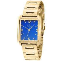 Relógio Champion Feminino Ref Ch22466a Retangular Dourado