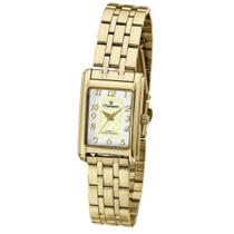 Relógio Champion Feminino Ref: Ch27327h Retangular Dourado Relógio Champion Feminino Ref: Ch27327h Retangular Dourado