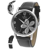 Relógio Champion Feminino Ref: Cn24324t Flor Prateado