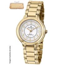 Relógio Champion Feminino Ref: Cn28231g Dourado Estojo Bolsa