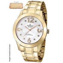 Relógio Champion Feminino Ref: Cn29178g Dourado Estojo Bolsa