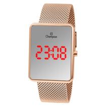 Relógio Champion Feminino Retangular Led Azul CH40080X Relógio Champion Feminino Retangular Led Azul CH40080X