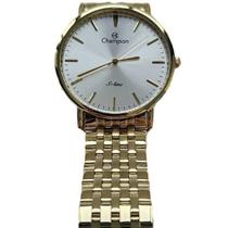 Relógio Champion Feminino S-Line CN21112H Dourado Aço 22cm