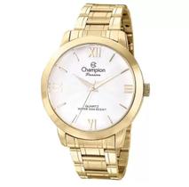 Relógio Champion Feminino - Semi Joia - Dourado com Fundo Bege