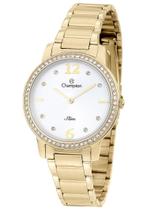 Relógio Champion Feminino Slim em Aço Dourado CS28432H