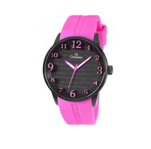 Relógio Champion Feminino Trendy - CH30224K - Preto com Pulseira de Silicone PinkSeja Bem Vindo à Magazine Tic Tac, uma