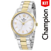 Relógio CHAMPION KIT feminino analógico bicolor branco CN24860S