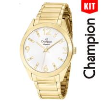 Relógio CHAMPION KIT feminino analógico elegance dourado CN25396G Relógio CHAMPION KIT feminino analógico elegance dourado CN25396G