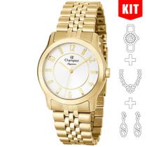 Relógio CHAMPION KIT feminino dourado analógico CN25074W