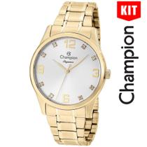 Relógio CHAMPION KIT feminino Elegance dourado CN25663G