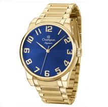 Relógio Champion Masculino Analógico Dourado e Azul CN27652A