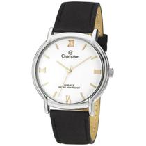 Relogio champion masculino branco couro preto cn20006z cor:preto Relogio champion masculino branco couro preto cn20006z cor:preto
