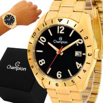 Relógio Champion Masculino Dourado Luxo Original Garantia