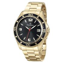 Relogio champion masculino dourado visor preto ca31248u calendario Relogio champion masculino dourado visor preto ca31248u calendario