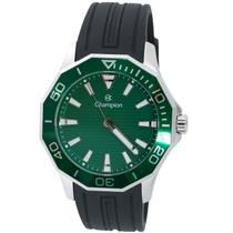 Relógio Champion Masculino Original Prata com Verde Pulseira Silicone Confortável Resistente Água 50m CH30313G Relógio Champion Masculino Original Prata com Verde Pulseira Silicone Confortável Resistente Água 50m CH30313G