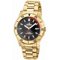 Relógio Champion Masculino Ref: Ca30150u Casual Aço Dourado