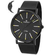 Relógio Champion Masculino Ref: Cn21023N Slim Mesh Black