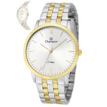 Relógio Champion Masculino Ref: Cn21103s Slim Bicolor Relógio Champion Masculino Ref: Cn21103s Slim Bicolor