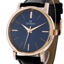Relogio Champion Masculino Rose Analógico Pulseira Couro