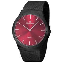 Relógio CHAMPION masculino vermelho Slim Mesh Black CA21811V