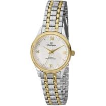 Relógio CHAMPION prata dourado feminino CH29870B