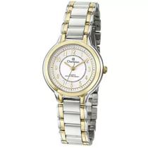 Relógio CHAMPION prata dourado feminino CN28222B