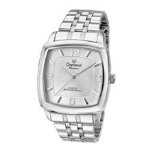 Relogio Champion Prateado Quadrado Masculino Grande CN28740Q