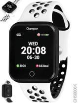 Relógio Champion Smartwatch Branco Preto Bluetooth 4.0 CH50006K