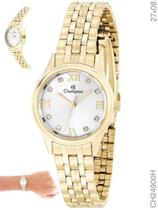 Relógio Champion Social CH24900H Feminino de aço Dourado