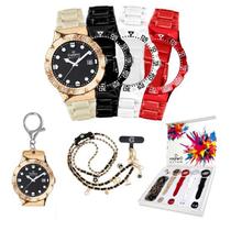 Relógio Champion Troca Pulseiras CP31901H Prova D'Água 100m