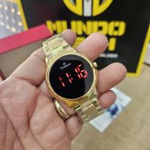 Relógio Champion Unissex Digital Com Pulseira E Caixa Em Metal Dourado CH40124H Dourado