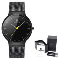 Relógio CHEETAH CH1609SB Masculino Malha de Aço à Prova d água