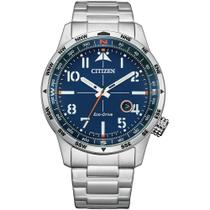 Relógio Citizen BM7550-52L Eco-Drive em Aço Inoxidável com Data Relógio Citizen BM7550-52L Eco-Drive em Aço Inoxidável com Data