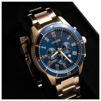 Relógio Citizen Masculino Cronógrafo Dourado TZ31507A