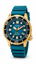 Relógio Citizen Masculino EcoDrive Promaster Diver Azul Turquesa 20 Atm BN016202XN