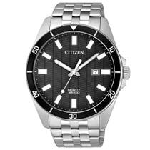 Relógio Citizen Masculino Prata Mostrador Preto TZ31114T