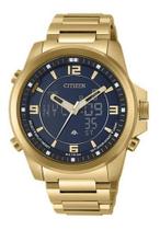 Relógio Citizen Promaster AnaDigi GMT Dourado TZ10155U / JN5002-50E