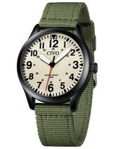 Relógio CIVO Military Waterproof para homens com pulseira de nylon Relógio CIVO Military Waterproof para homens com pulseira de nylon