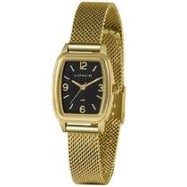 Relógio Classic Feminino Analógico Dourado Lqg4675L Preto - Lince