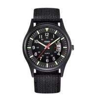 Relógio Classic Vintage Suíço Masculino Esportivo Luxo Pulseira Nylon