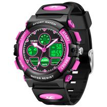 Relógio cofuo Kids Girls Digital Red Sports Waterproof, de 5 a 12 anos Relógio cofuo Kids Girls Digital Red Sports Waterproof, de 5 a 12 anos