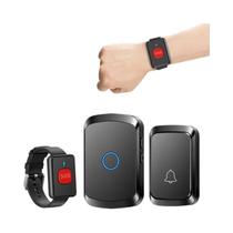 Relógio Com Botão De Chamada SOS Sem Fio Para Idosos, Alarme De Emergência Com Um Toque Para