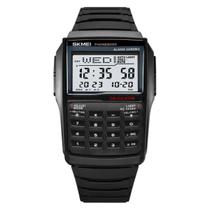 Relógio com calculadora esportiva de tempo duplo contagem regressiva casual Relógio com calculadora esportiva de tempo duplo contagem regressiva casual